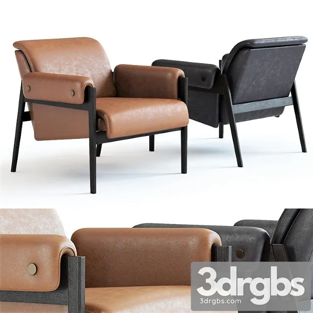 West elm stanton leather chair