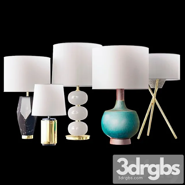 West elm table lamp 3dsmax Download