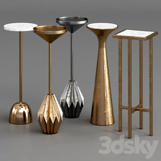 West elm tables 4 3DS Max Model