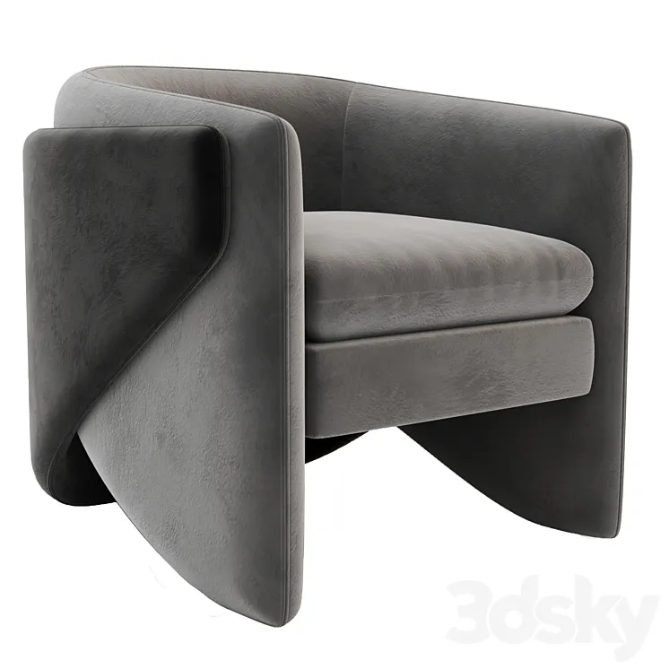 West Elm Thea Chair 3DS Max Model