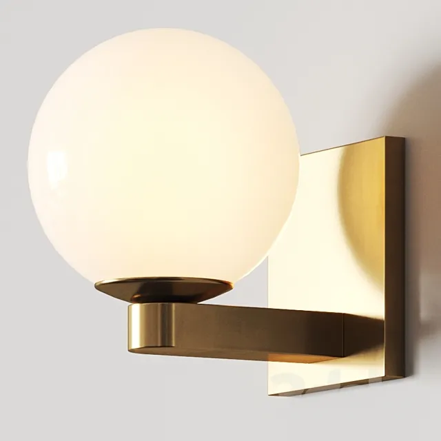 West Elm Torch Indoor _ Outdoor Sconce 3DS Max Model