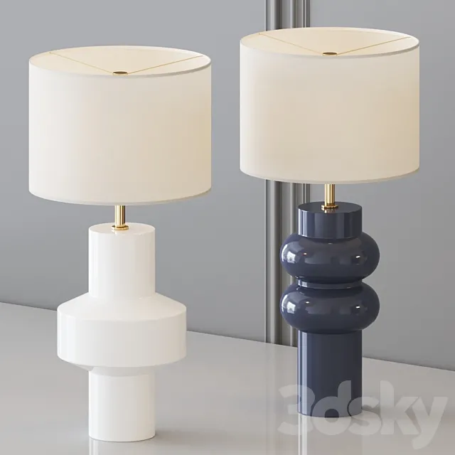 West Elm – Totem Table Lamp 3DS Max Model