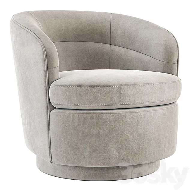 West Elm Viv Swivel Chair 3ds Max
