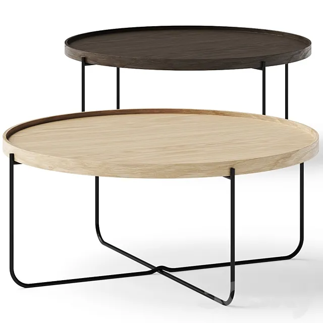 West Elm Willow Round Coffee Table 3ds Max