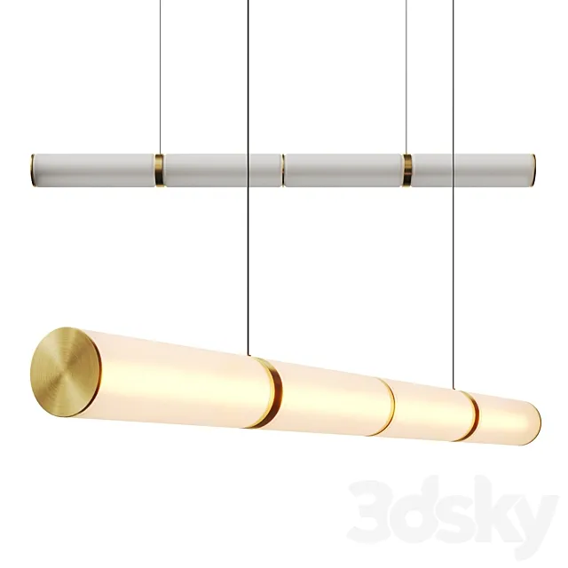 West Elm Zia Linear Pendant Lamp 3ds Max