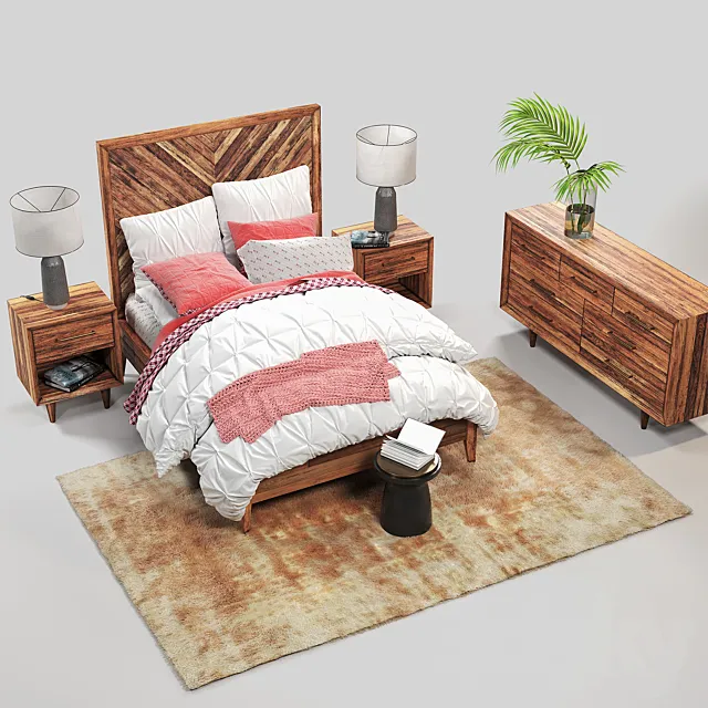 westelm Alexa Bed Set 3DSMax File