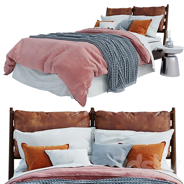 Westelm Arne Bed 3ds Max