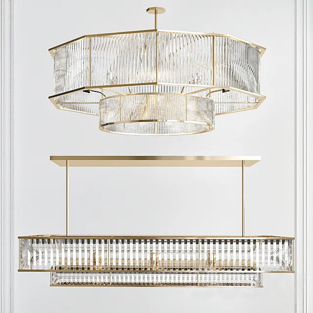 Westelm Sphere Stem Chandelier 3ds Max