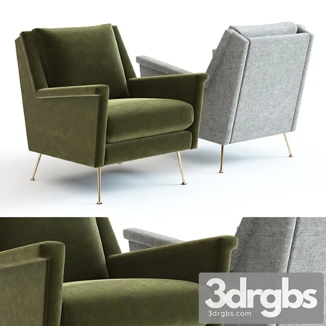 Western elm carlo mid-century chair