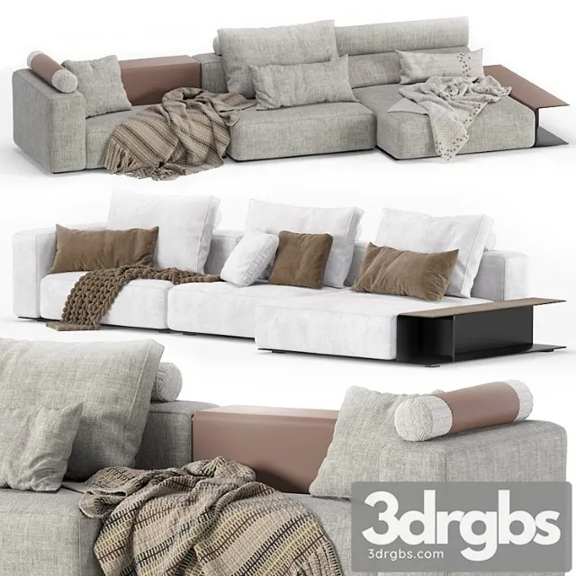 Westside modular sofa poliform 3 seat 2 version