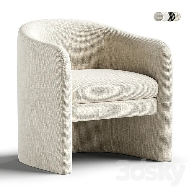 Westwing Mairo armchair 3ds Max