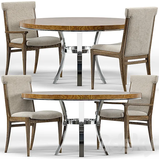 Westwood Chairs Bernhardt Soho Round Dining Table 3ds Max