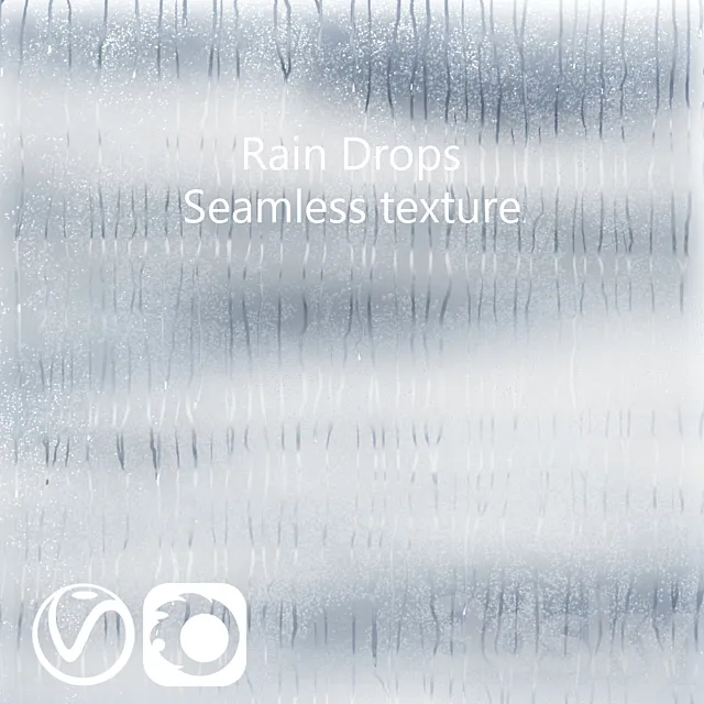 Wet glass – drops in the rain 2 3DS Max Model