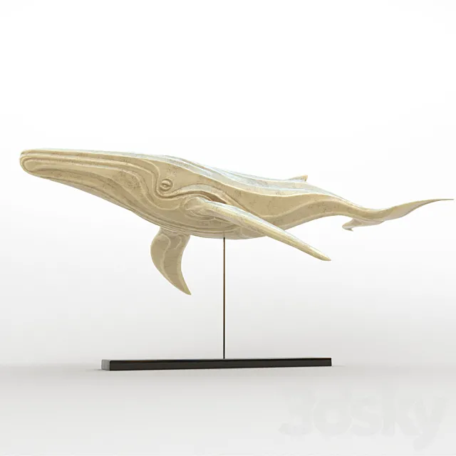 whale figurine 3DSMax File