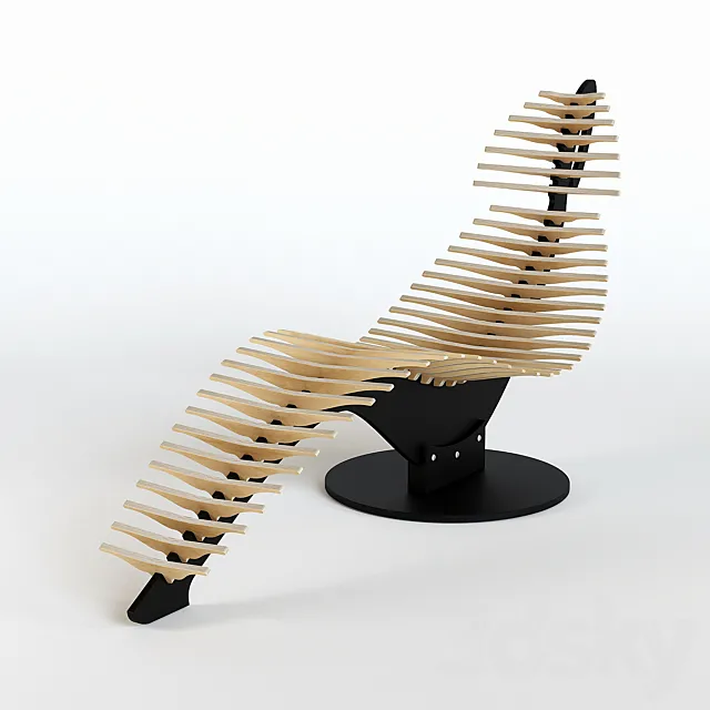 Whale Lounge chair 3ds Max