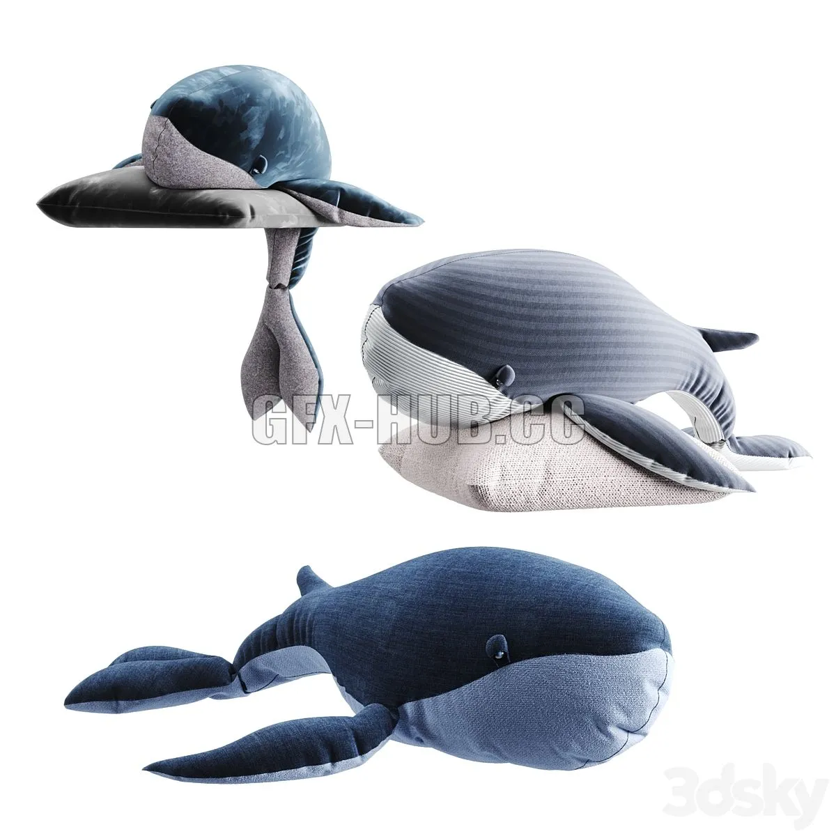 Whale_toy_set 3dsMax Model