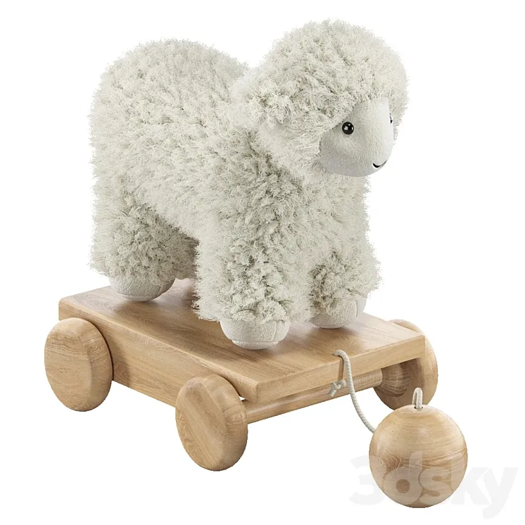“Wheelchair-toy “”Lamb””” 3DS Max Model