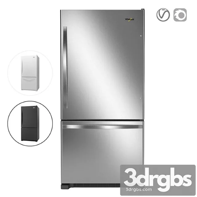 Whirlpool 33-inches wide bottom-freezer refrigerator