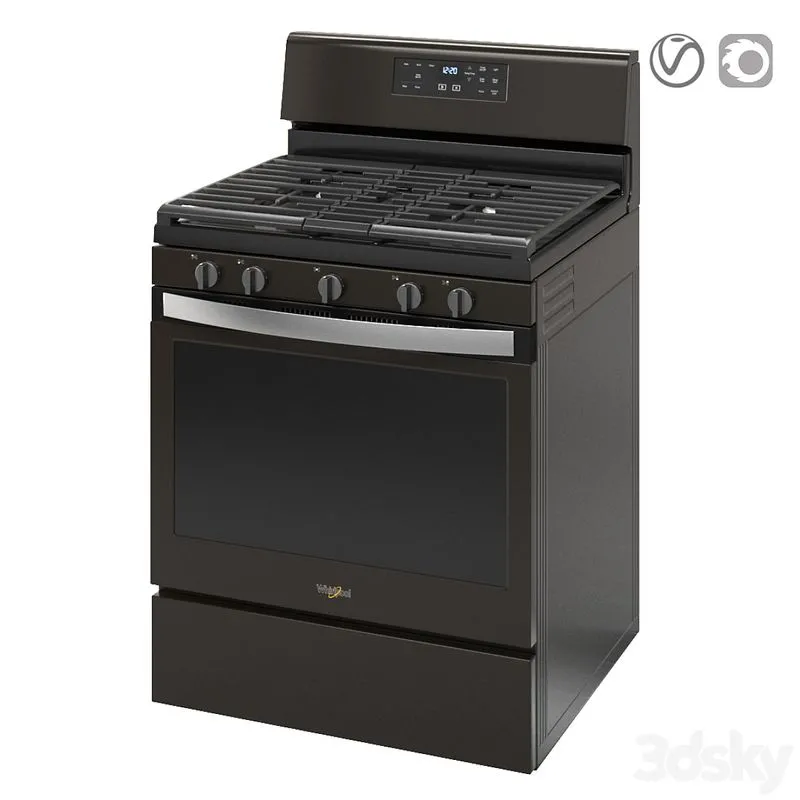 Whirlpool Gas Range WFG525S0HV 3dsMax Model
