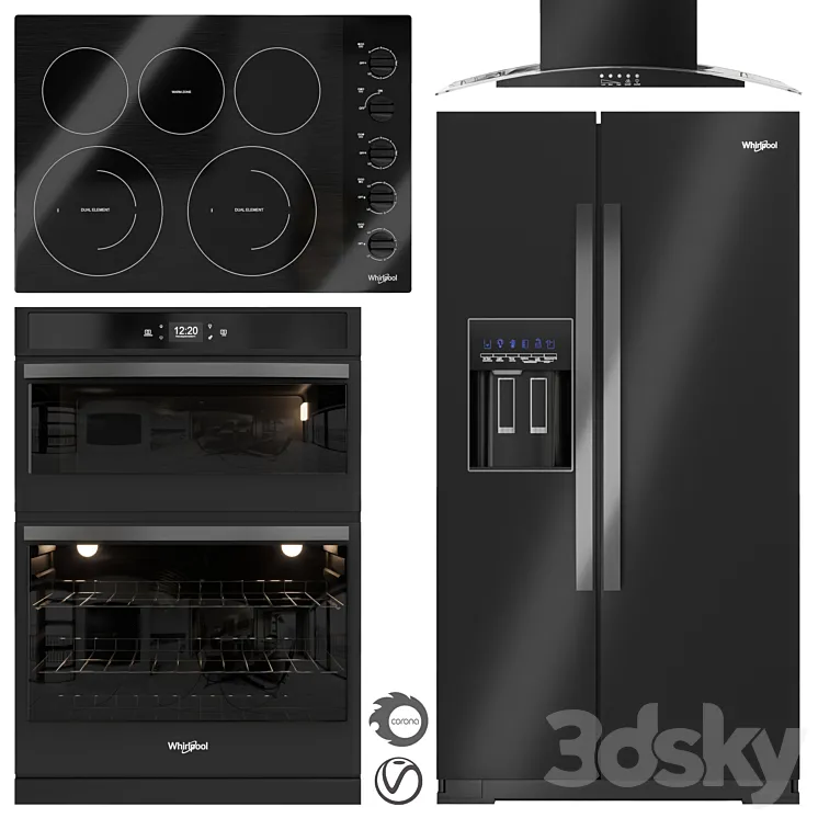 Whirlpool Kitchen Appliances01 3DS Max