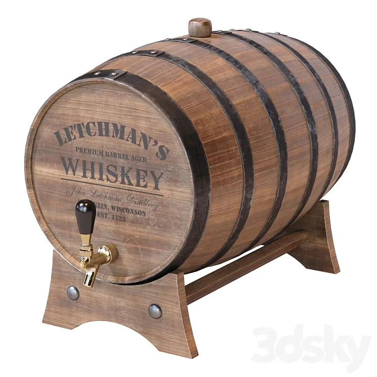 Whiskey Barrels 3DS Max