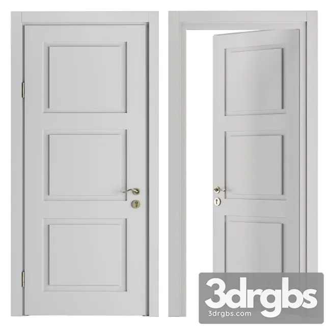 White and gold classic door – set 32