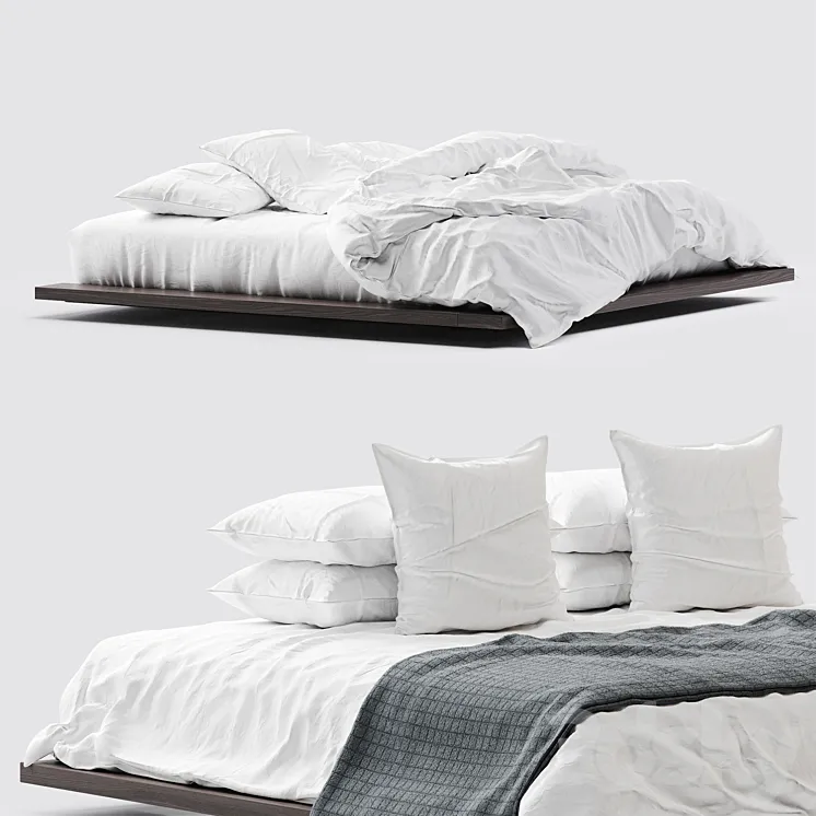 White bed linen_5 3DS Max Model