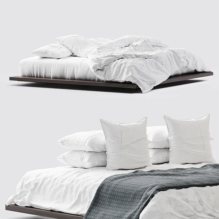 White bed linen_5 3dsMax Model
