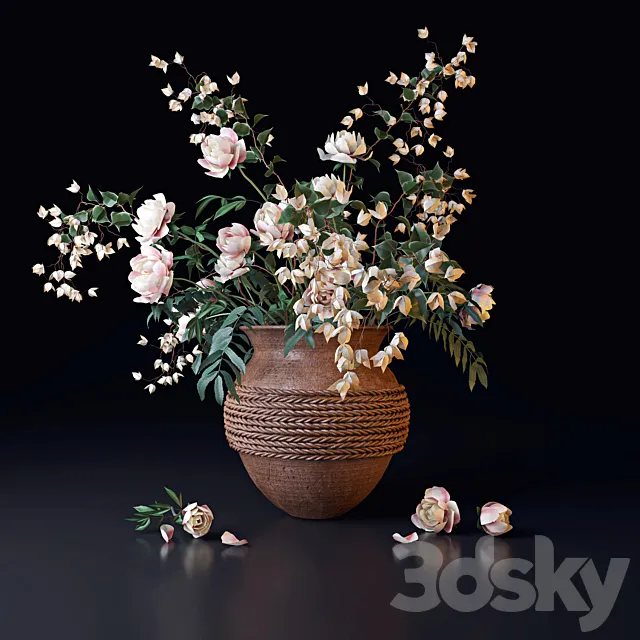 White bouquet 3DSMax File