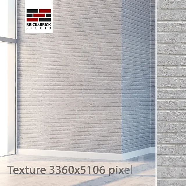 White brick 042 3DS Max Model