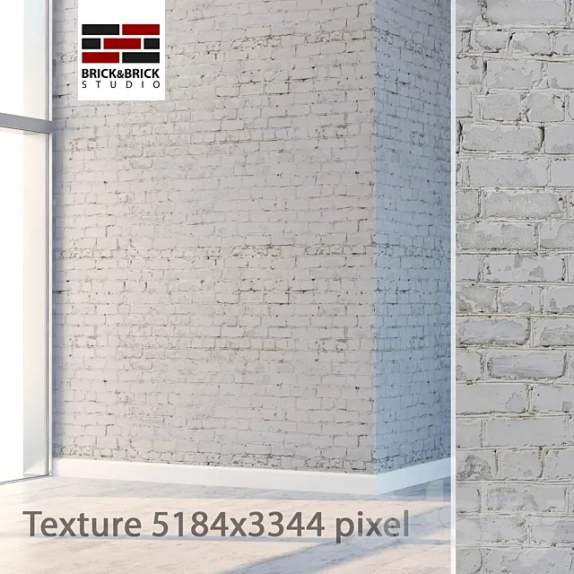 White brick 09 3ds Max