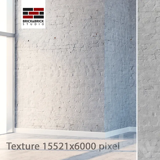 White brick 115 3ds Max