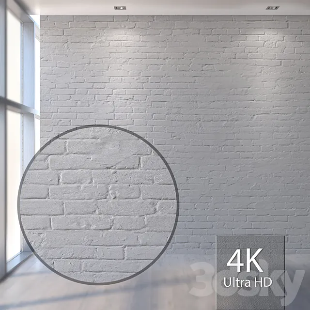 White brick 977 3ds Max