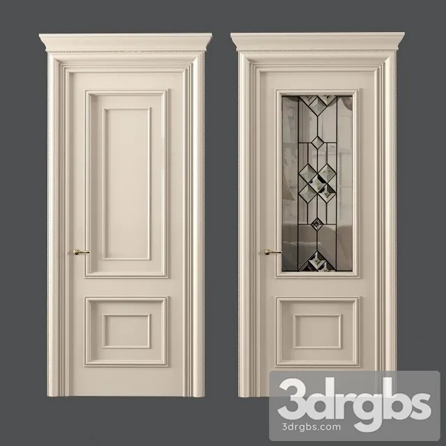 White Classic Door 2 3dsmax Download