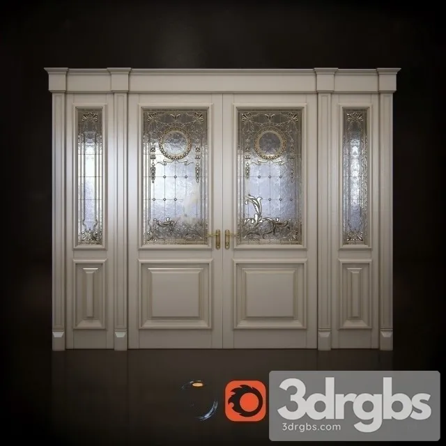 White Classic Door 3dsmax Download