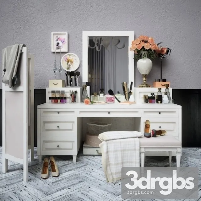 White Dressing Table 3dsmax Download