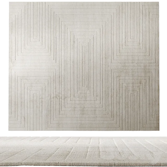 White Garden Rug by Rug’Society 3ds Max