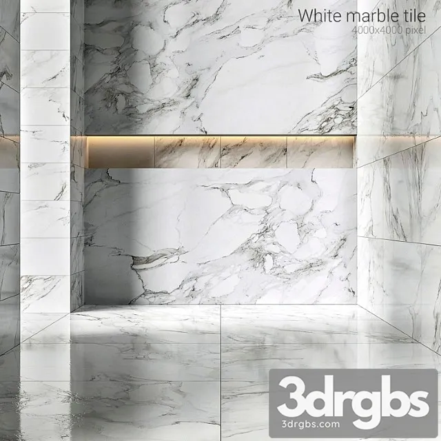 White marble tiles 3dsmax Download