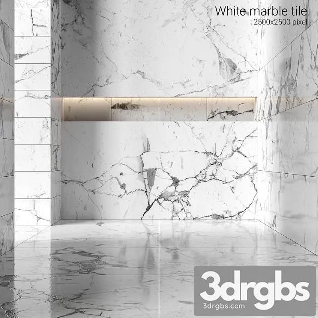 White marble tiles 4