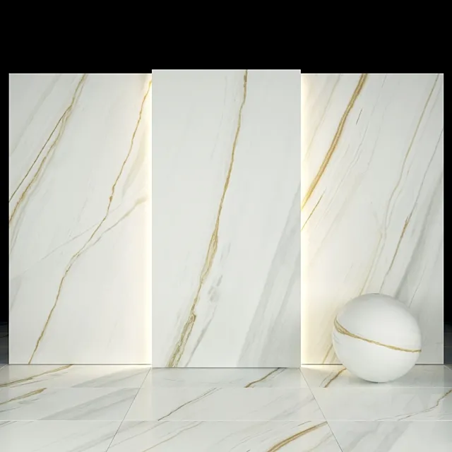 White Pentelicus Marble 3ds Max