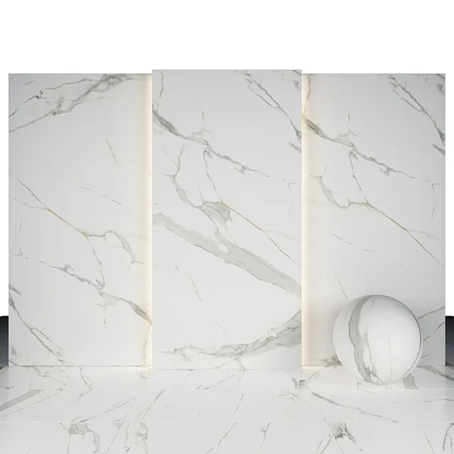 White royal marble 3ds Max