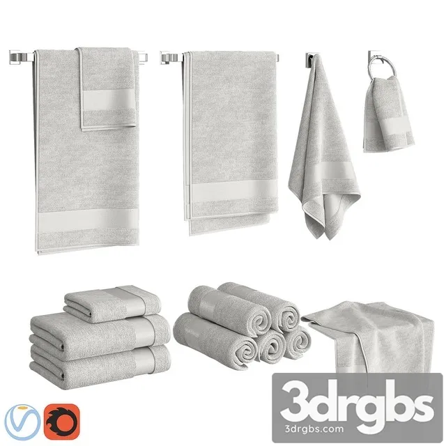 White Towels Set 3dsmax Download