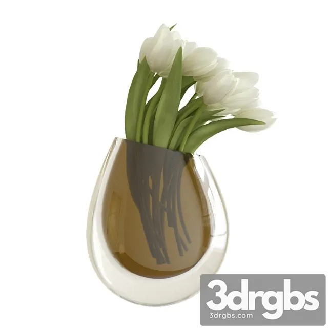 White Tulips In A Vase 1 3dsmax Download