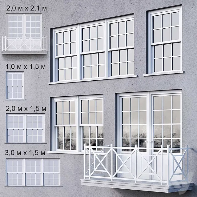 White windows 3ds Max