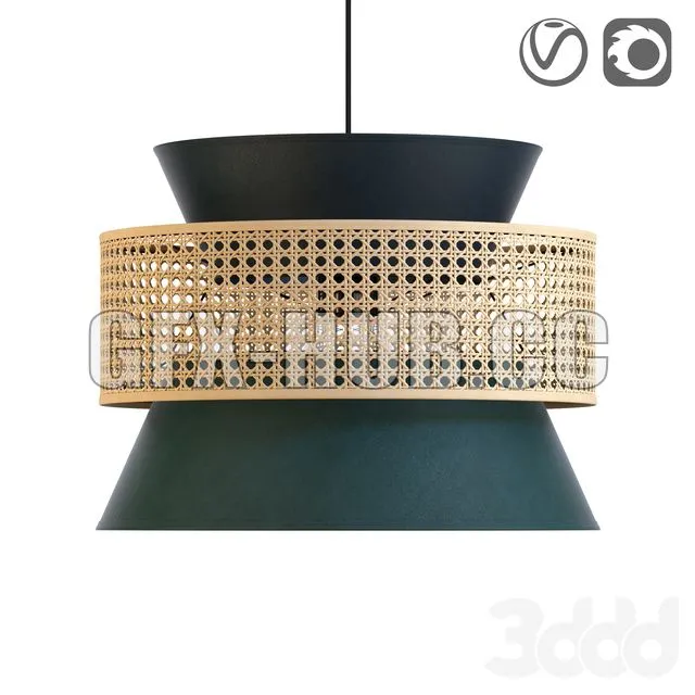 Wicker lampshade for DOLKIE chandelier 3dsMax Model