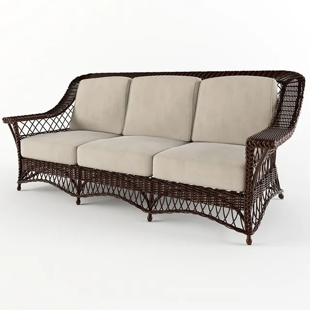 Wicker Sofa 3dsMax Model