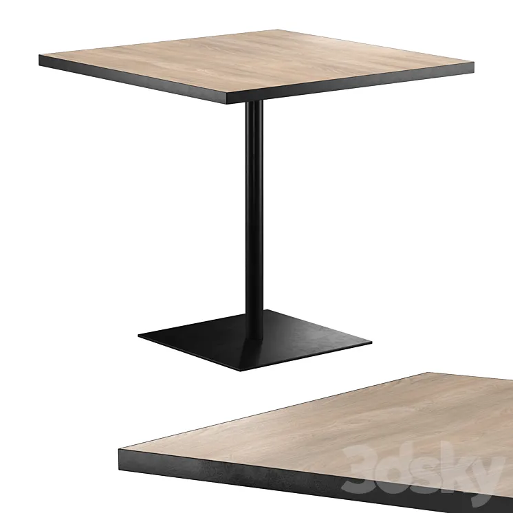 WIDE Square table 3DS Max