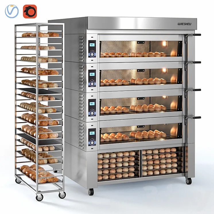 WIESHEU convection oven 3DS Max