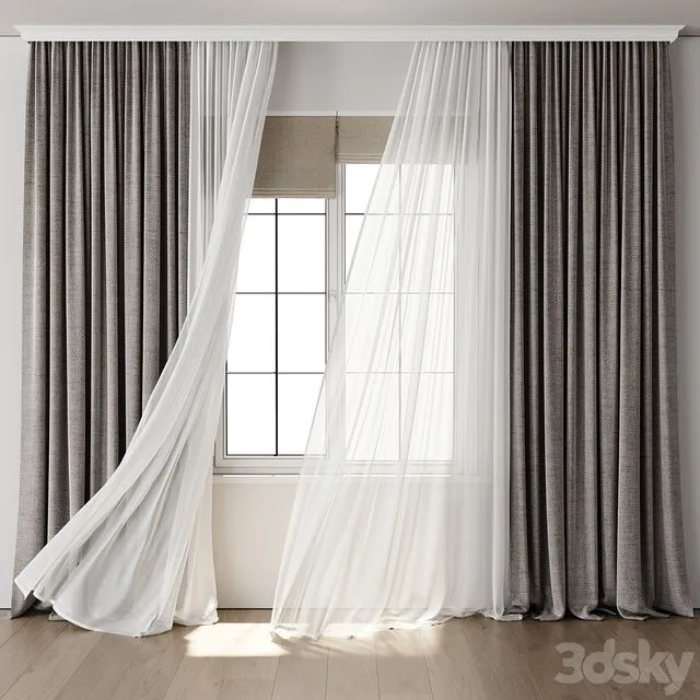Wild Curtain for Interior 108 3dsMax Model