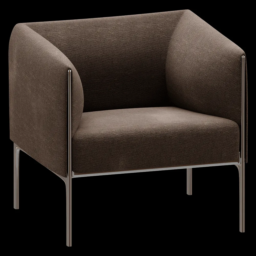 Wilkhahn – Armchair Asienta upholstered with backrests 3ds Max